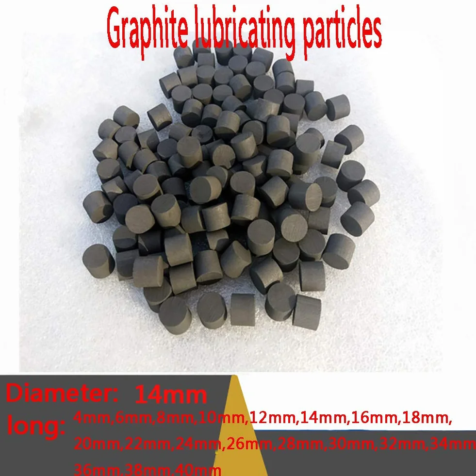 Średnica 14 Mm Pręt Grafitowy Pręt Węglowy Przemysłowe Naukowe Smarowane Cząstki Grafitu/100 Pcs/Long 10Mm