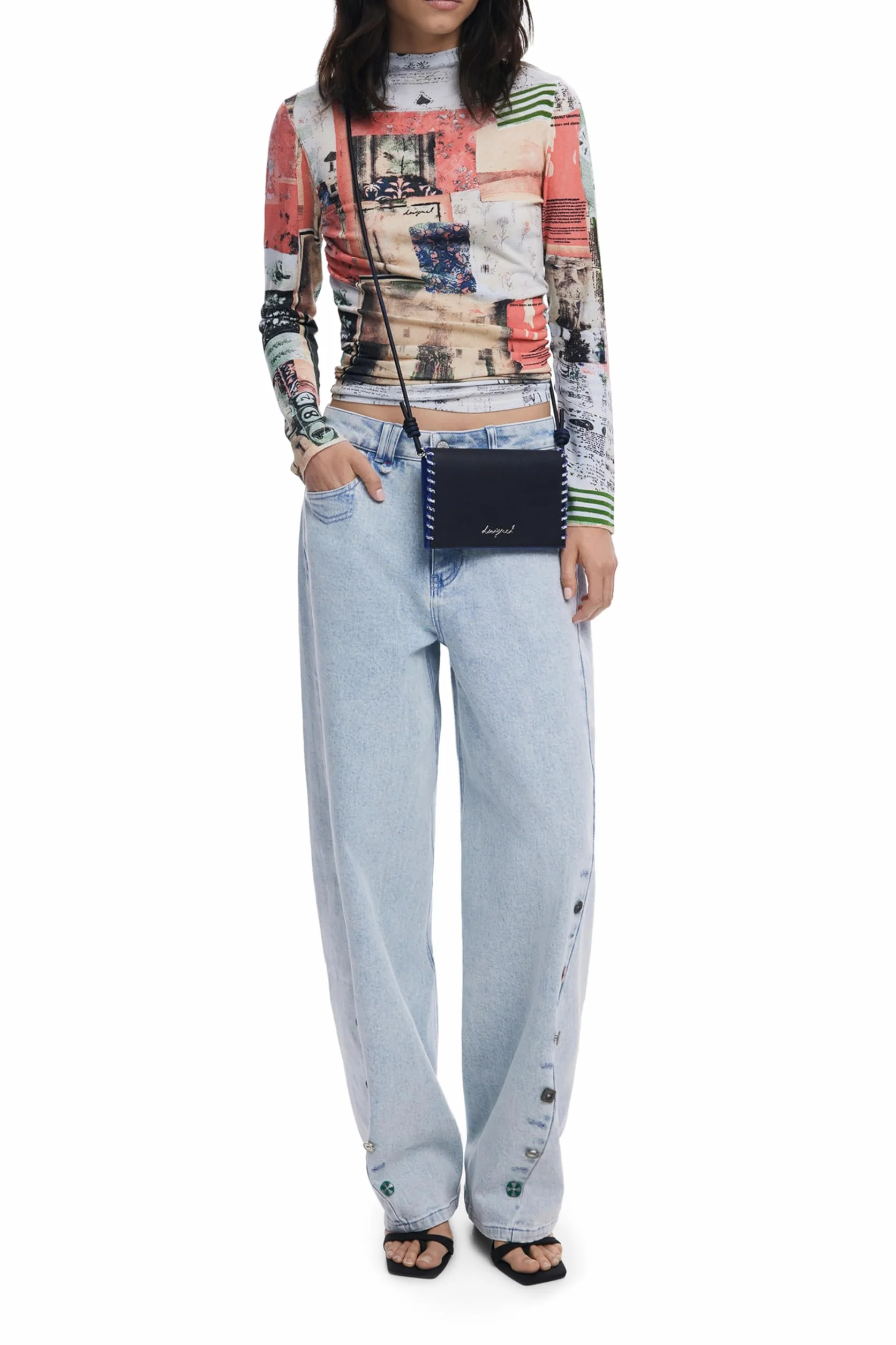 DESIGUAL PORTAFOGLIO DONNA NERO