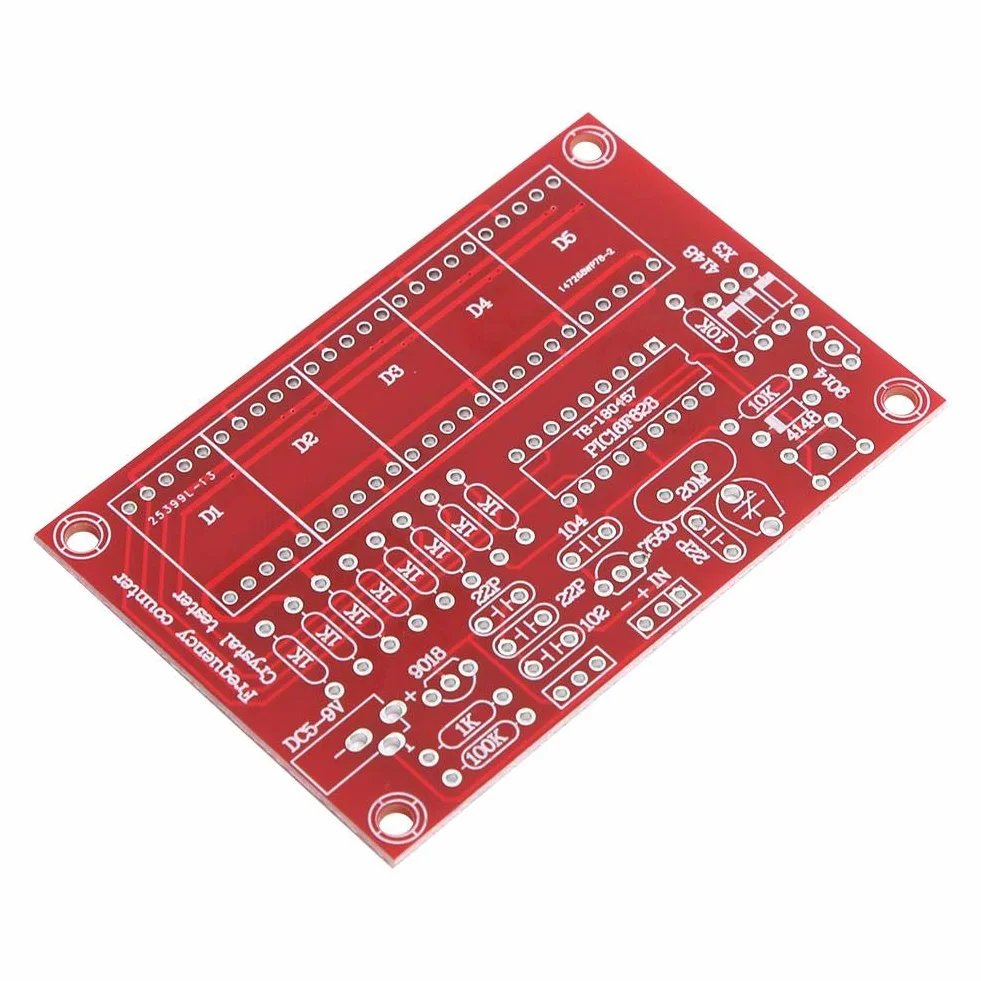 Zestaw wskaźników częstotliwości DIY 1 Hz-50 MHz kryształowy oscylator zestaw tester z 5-cyfrowym wyświetlaczem tuby