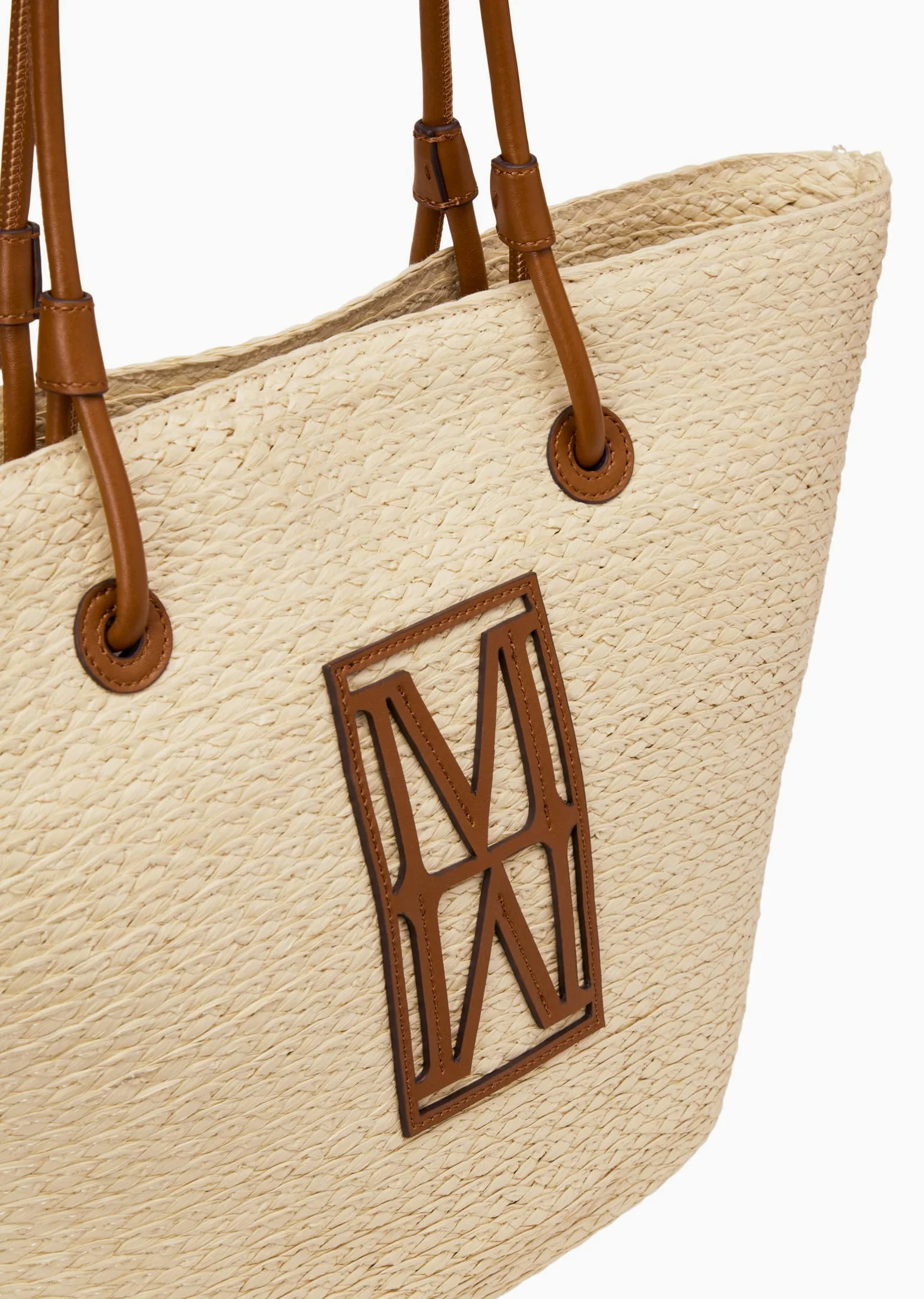 Marc O'Polo Bast-Shopper duży ze szlachetnymi detalami z prawdziwej skóry