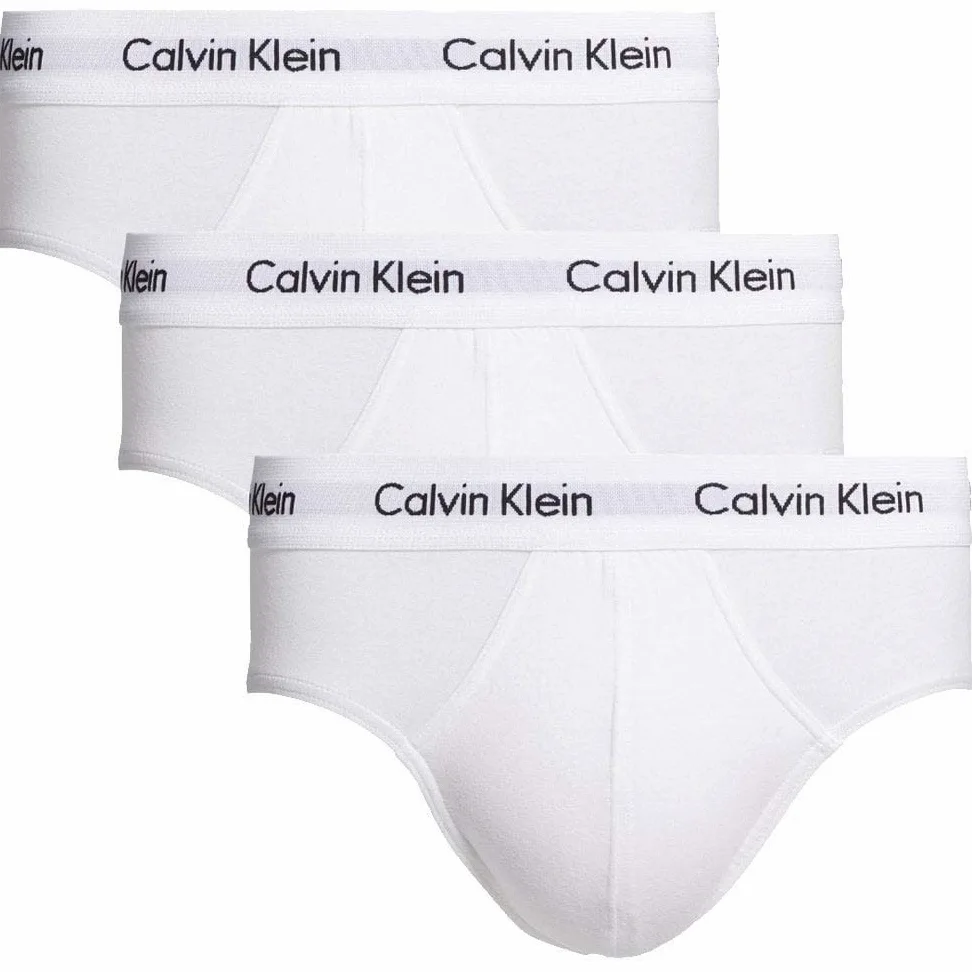 Calvin Klein 3P Hip Brief Hip Briefs Mężczyźni,Biały,L