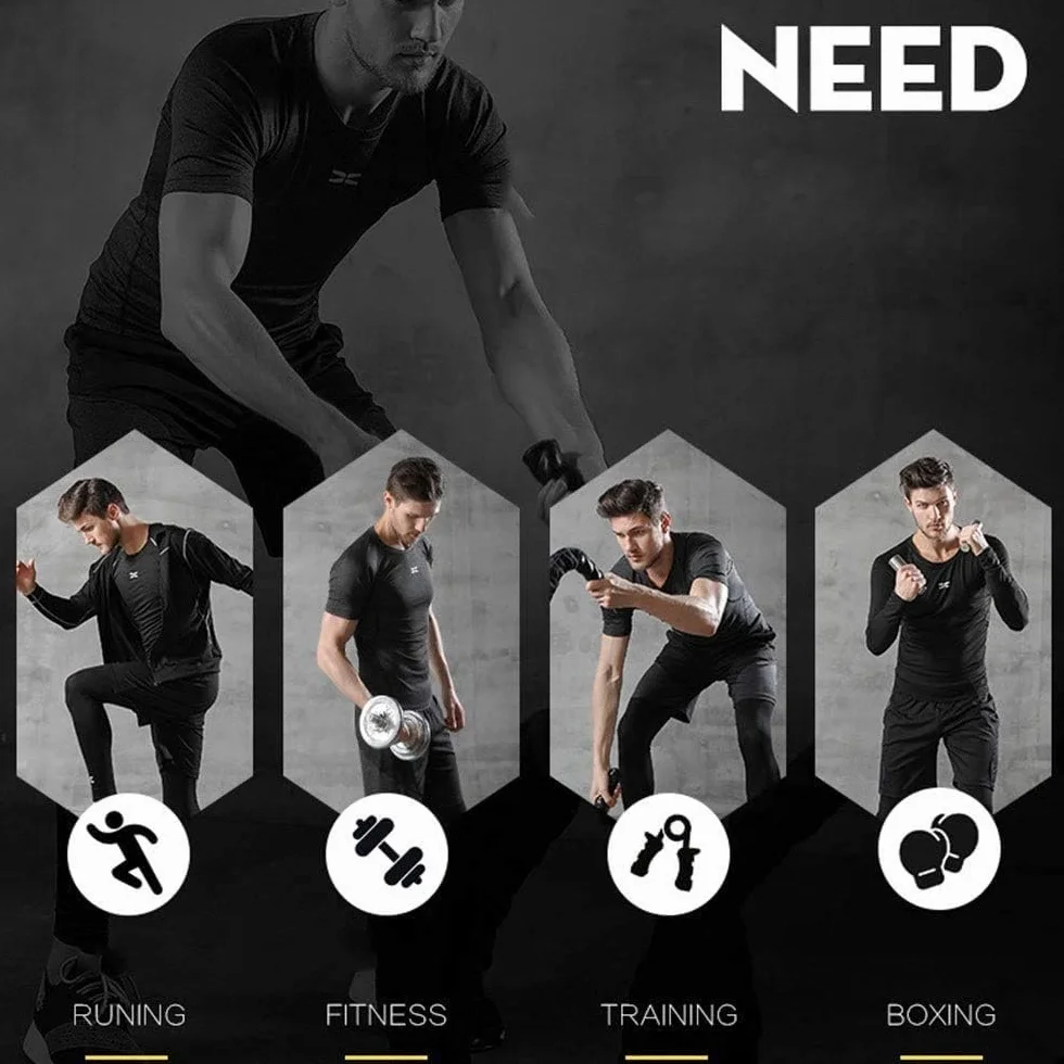 Męskie stroje gimnastyczne sportowe zestaw do biegania treningowe fitness