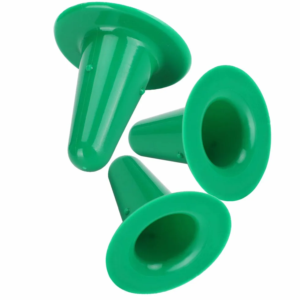 Sztuczny Smoczek dla Krowy, Plastikowe Twarde Smoczki do Dojarki, 3 szt. Urządzenie do Karmienia Bydła dla Cieląt i Zwierząt Gospodarskich, Rozmiar 6 Cm (GREEN)