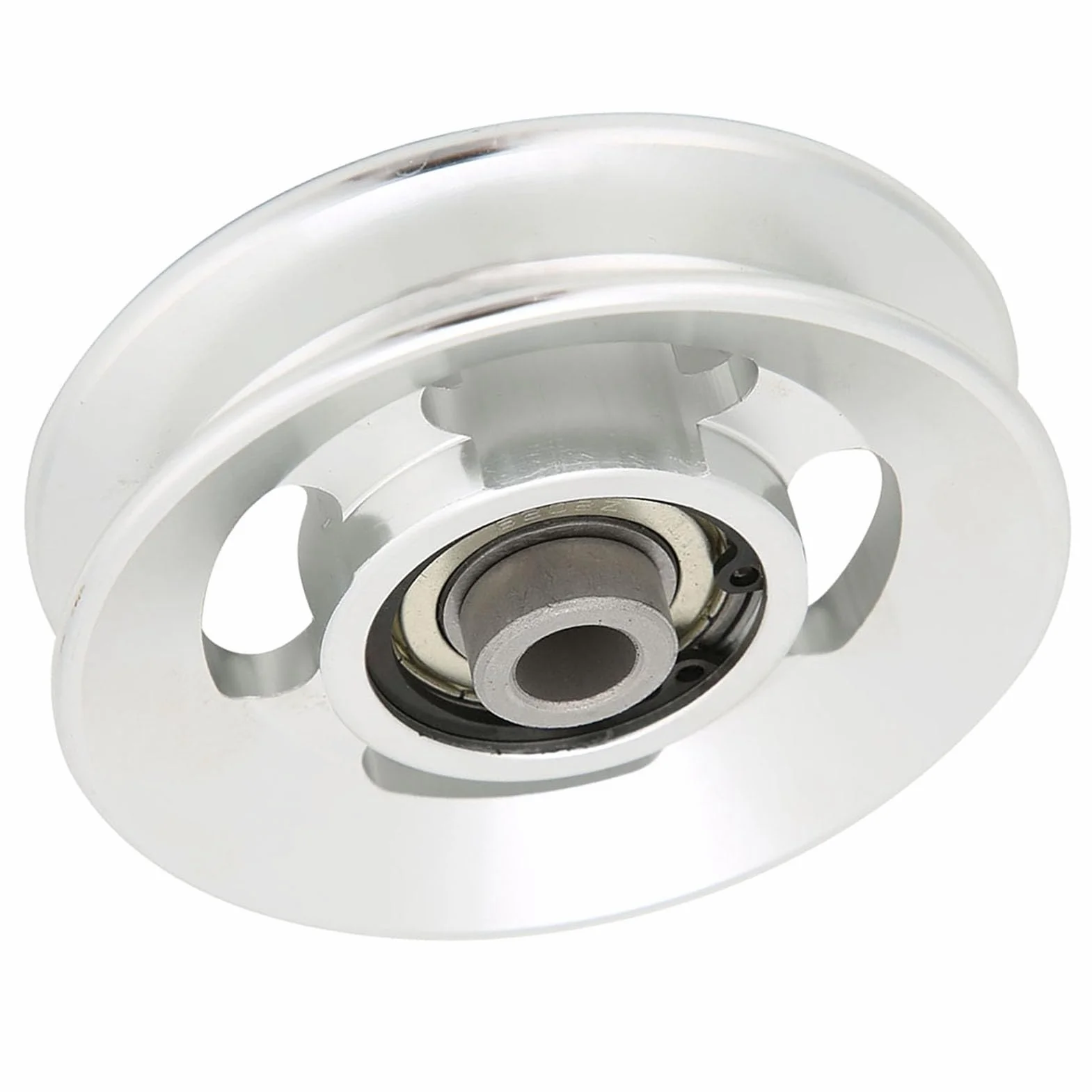 Akozon Koło pasowe, domowe przystawki na siłownię, akcesoria do treningu siłowego, 115 mm, koło pasowe fitness ze stopu aluminium (średnica 90 mm)