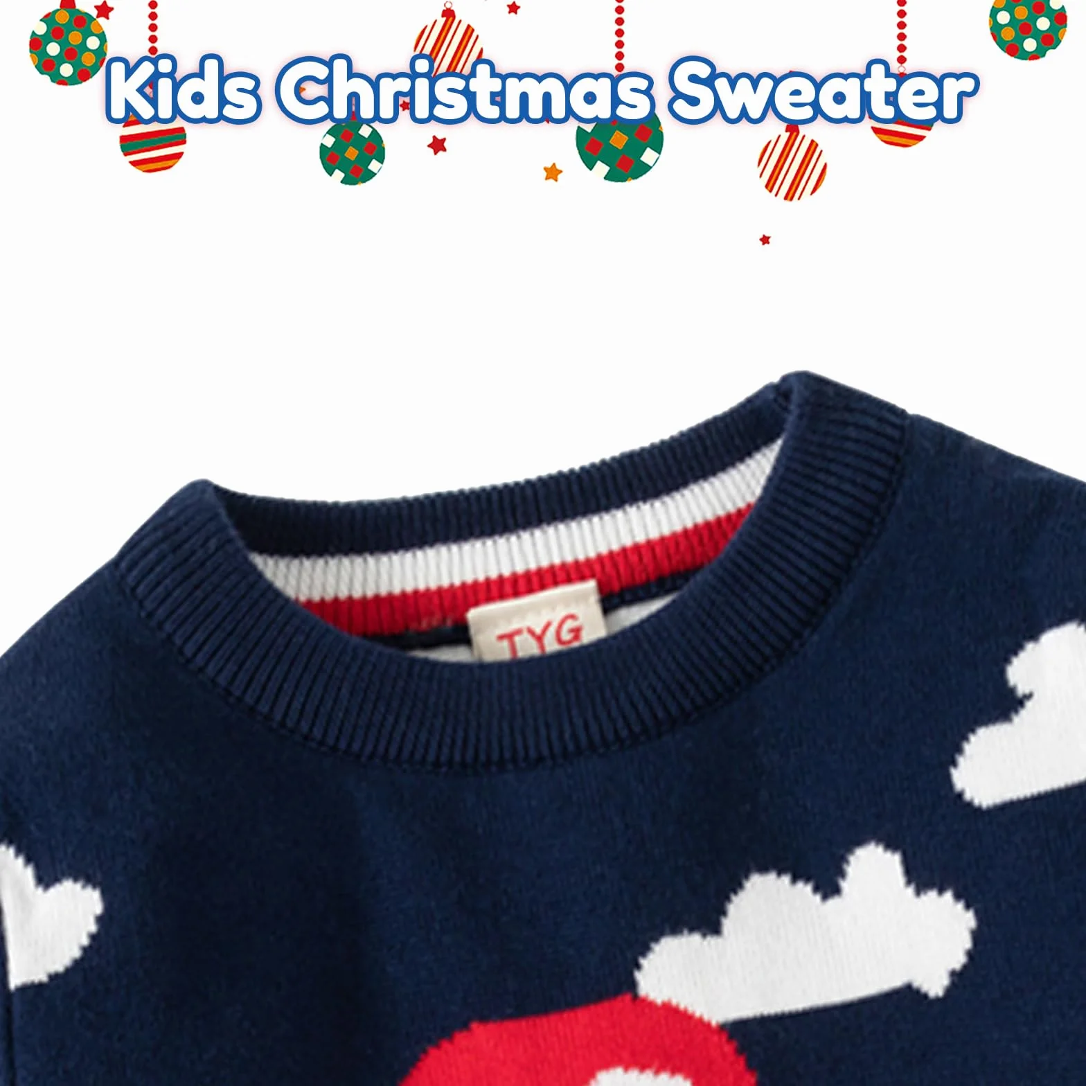 JiAmy Dziecko Boże Narodzenie Bluza z dzianiny Baby Winter Sweter Długi Rękaw Jeleń Stroje 1-6 lat